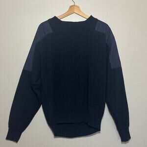 Men's Size M Vintage Navy Blue The RainSwetter Sweater Golf Water Resistant